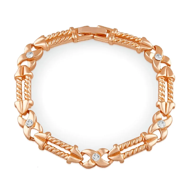 Once-A-Year Jewelry Sale – Grab Your Favorites Now Mahi Rose Gold Plated Eternal Love Crystal Bracelet for girls and women - BR1100345ZWhi Once-A-Year Jewelry Sale – Grab Your Favorites Now Mahi Rose Gold Plated Eternal Love Crystal Bracelet for girls and women - BR1100345ZWhi