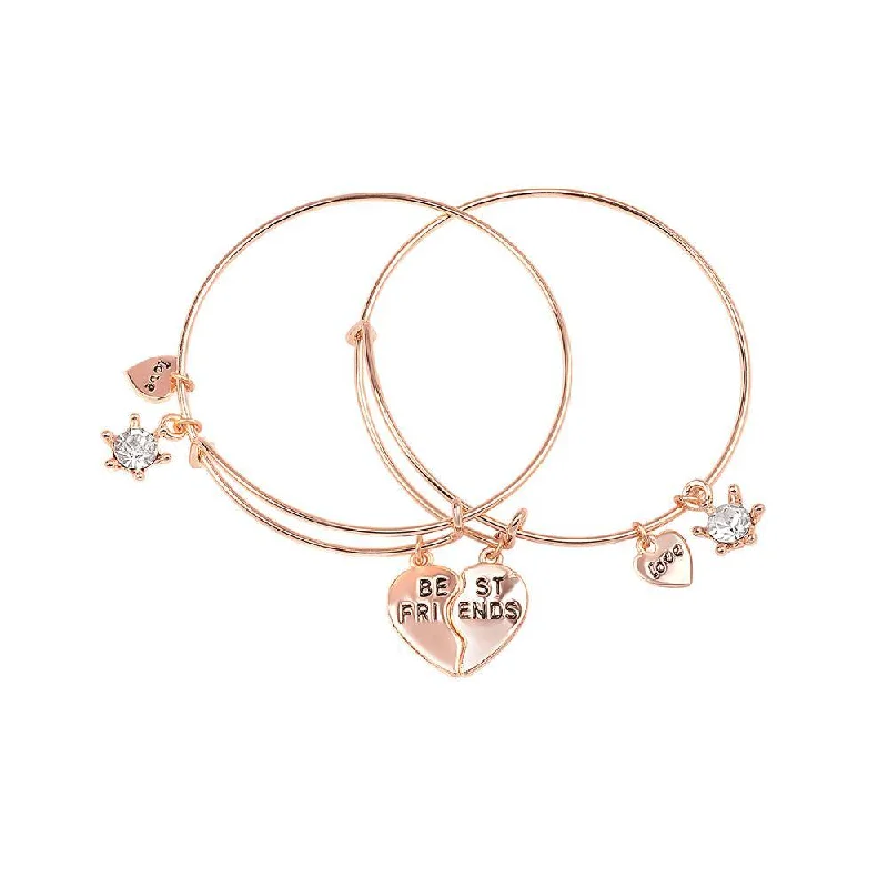Big Savings On Your Favorite Jewelry Pieces Mahi Rose Gold Plated Funky Best Friends Love Bracelets for Girls and Women (BRCO1100452Z) Big Savings On Your Favorite Jewelry Pieces Mahi Rose Gold Plated Funky Best Friends Love Bracelets for Girls and Women (BRCO1100452Z)