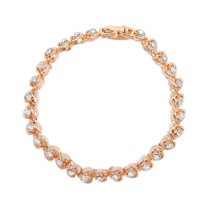 Upgrade Your Collection With Our Limited-Time Jewelry Sale Mahi Rose Gold Plated Tiny Heart White Crystals Bracelet for Women (BR1100453ZWhi) Upgrade Your Collection With Our Limited-Time Jewelry Sale Mahi Rose Gold Plated Tiny Heart White Crystals Bracelet for Women (BR1100453ZWhi)