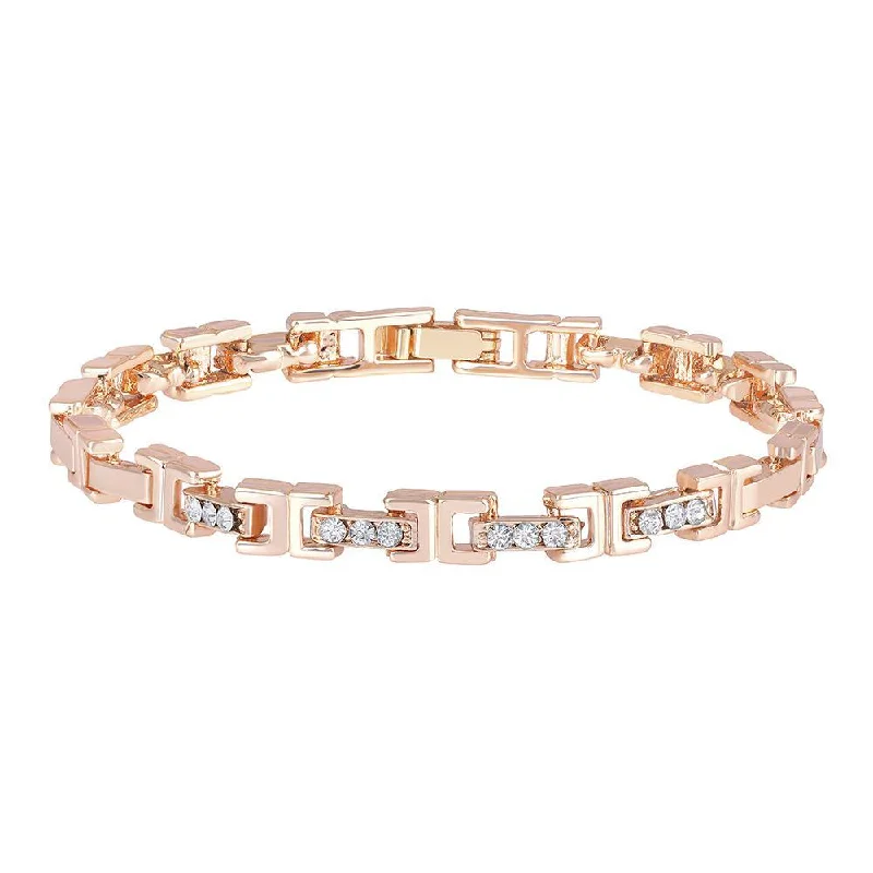 Unbeatable Offers On Luxury And Everyday Jewelry Mahi Rose Gold Plated Ultimate Bracelet with White Crystals for Women (BR1100458Z) Unbeatable Offers On Luxury And Everyday Jewelry Mahi Rose Gold Plated Ultimate Bracelet with White Crystals for Women (BR1100458Z)