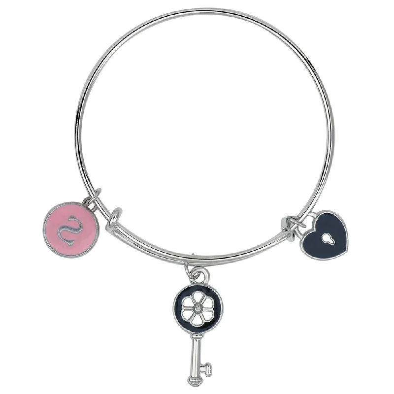 Seasonal Jewelry Clearance – Best Styles At The Lowest Prices Mahi S Letter Key & Lock Shaped Enamel Work Charm Bracelet with Rhodium Plated for Kids (BRK1100890R) Seasonal Jewelry Clearance – Best Styles At The Lowest Prices Mahi S Letter Key & Lock Shaped Enamel Work Charm Bracelet with Rhodium Plated for Kids (BRK1100890R)