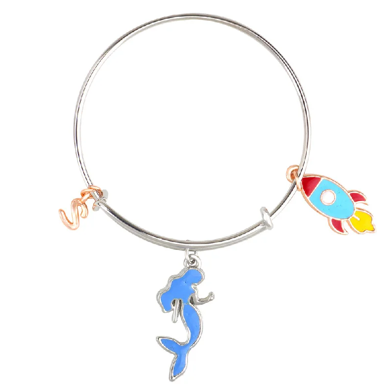 Flash Jewelry Sale – Get Stunning Pieces At Low Prices Mahi S Letter Mermaid & Rocket Shaped Enamel Work Charms Kids Bracelets for Kids (BRK1100942M) Flash Jewelry Sale – Get Stunning Pieces At Low Prices Mahi S Letter Mermaid & Rocket Shaped Enamel Work Charms Kids Bracelets for Kids (BRK1100942M)