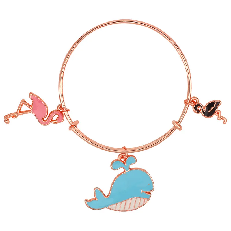 Timeless Jewelry Styles At Wallet-Friendly Prices Mahi Swan, Duck & Fish Shaped Enamel Work Charm Bracelet with Rose Gold Plated for Kids (BRK1100872Z) Timeless Jewelry Styles At Wallet-Friendly Prices Mahi Swan, Duck & Fish Shaped Enamel Work Charm Bracelet with Rose Gold Plated for Kids (BRK1100872Z)