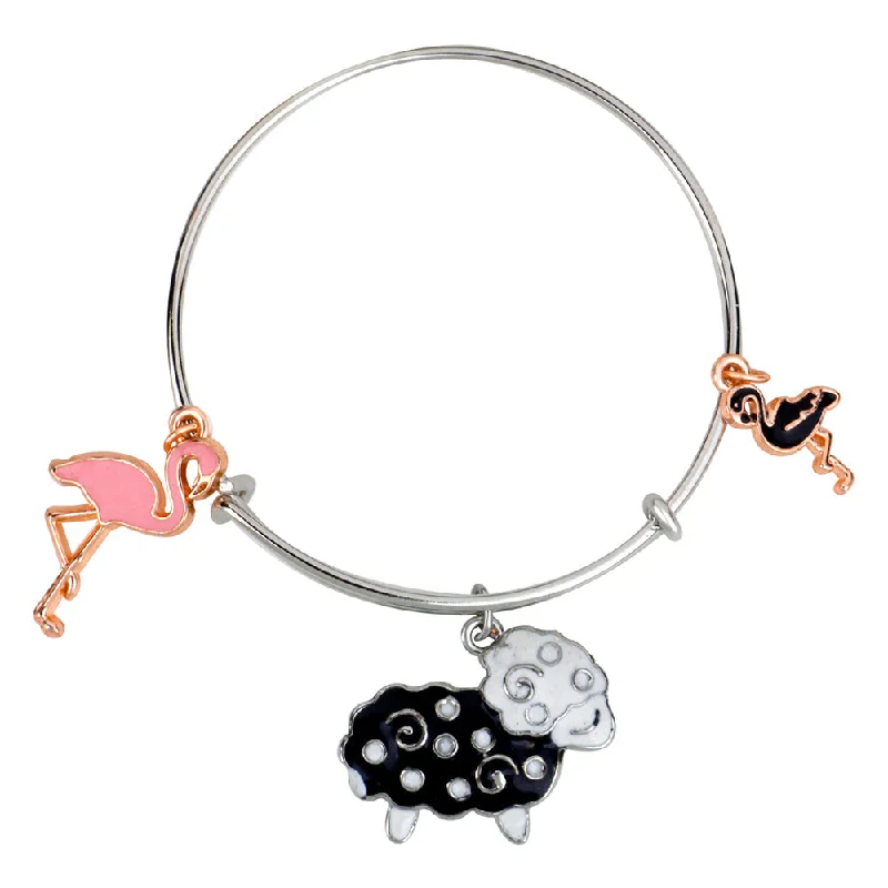 Sparkle More For Less – Jewelry Sale Happening Now Mahi Swarn & Ship Shaped Enamel Work Charms Kids Bracelets for Girls (BRK1100956M) Sparkle More For Less – Jewelry Sale Happening Now Mahi Swarn & Ship Shaped Enamel Work Charms Kids Bracelets for Girls (BRK1100956M)