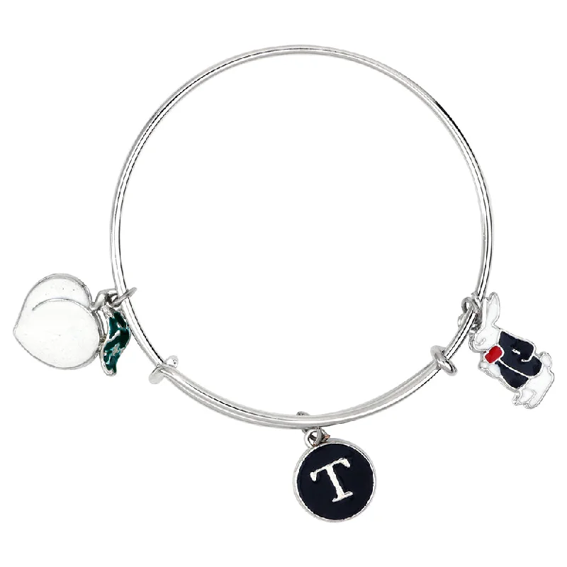 Stunning Statement Jewelry, Unbeatable Discounts Mahi T Letter & Rabit Shaped Enamel Work Charm Bracelet with Rhodium Plated for Girls (BRK1100896R) Stunning Statement Jewelry, Unbeatable Discounts Mahi T Letter & Rabit Shaped Enamel Work Charm Bracelet with Rhodium Plated for Girls (BRK1100896R)