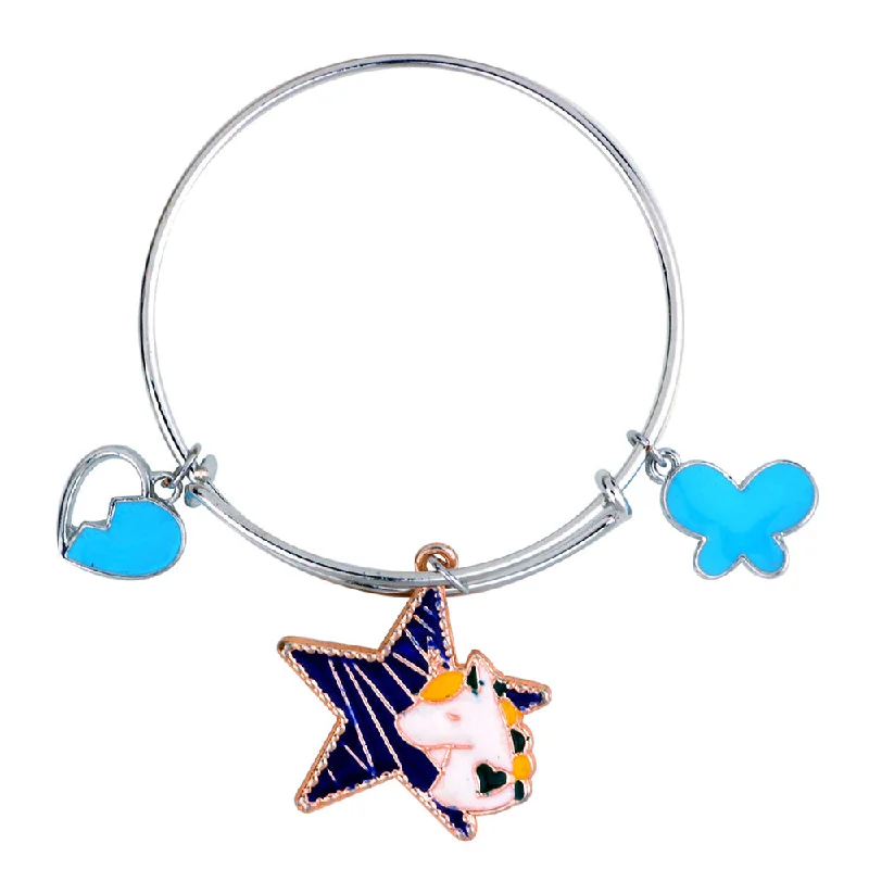 Limited-Time Offer On Elegant Jewelry Pieces Mahi Unicorn Heart & Butterfly Shaped Enamel Work Charms Kids Bracelets for Girls (BRK1100983M) Limited-Time Offer On Elegant Jewelry Pieces Mahi Unicorn Heart & Butterfly Shaped Enamel Work Charms Kids Bracelets for Girls (BRK1100983M)