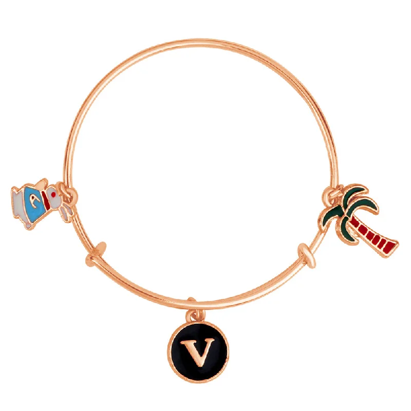 Chic And Stylish Jewelry At Exclusive Prices Mahi V Letter Rabit & Coconut Tree Shaped Rose Gold Plated Enamel Work Charms Kids Bracelets for Kids (BRK1100965Z) Chic And Stylish Jewelry At Exclusive Prices Mahi V Letter Rabit & Coconut Tree Shaped Rose Gold Plated Enamel Work Charms Kids Bracelets for Kids (BRK1100965Z)