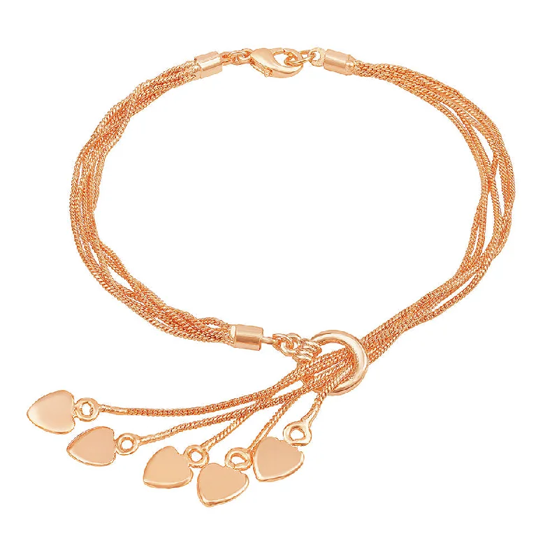 Big Discounts On Elegant Jewelry Collections Mahi Valentine Special Layered Chain Heart Charm Rosegold Plated Bracelet for Girls (BR1100487Z) Big Discounts On Elegant Jewelry Collections Mahi Valentine Special Layered Chain Heart Charm Rosegold Plated Bracelet for Girls (BR1100487Z)