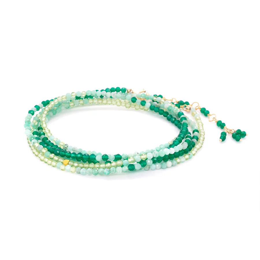 Best Jewelry Sale – Shop Exclusive Designs Now Mint Ombre Wrap Bracelet-Necklace - 18k Gold Green Onyx, Emerald + Peridot 34 Best Jewelry Sale – Shop Exclusive Designs Now Mint Ombre Wrap Bracelet-Necklace - 18k Gold Green Onyx, Emerald + Peridot 34