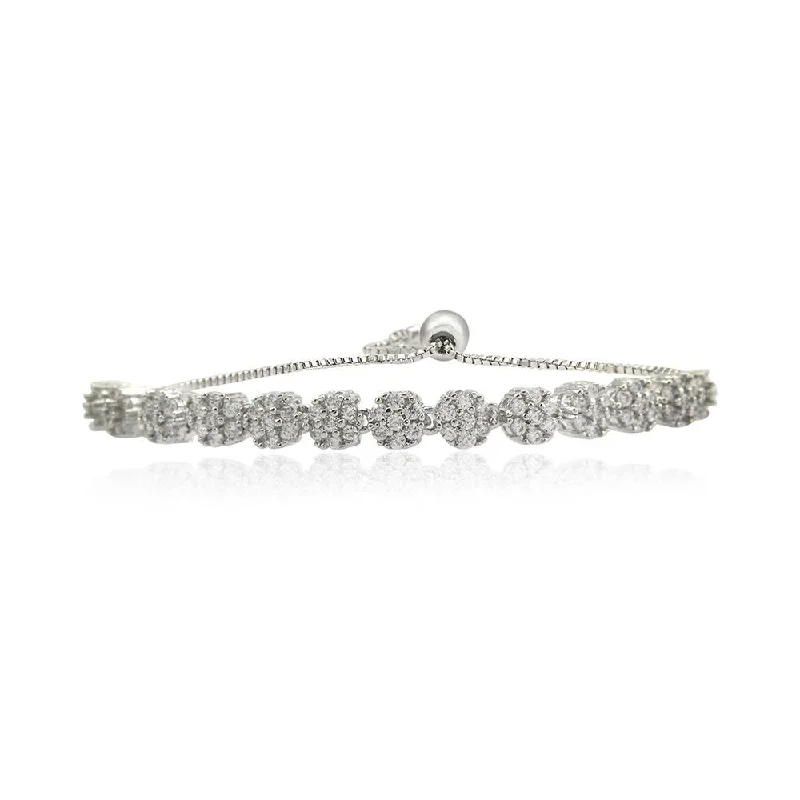 Flash Sale On Elegant Jewelry – Don't Miss Out 21 Nicole Jewellery Rhodium Plated Cubic Zirconia Adjustable Bracelet - BR334 White Flash Sale On Elegant Jewelry – Don't Miss Out 21 Nicole Jewellery Rhodium Plated Cubic Zirconia Adjustable Bracelet - BR334 White