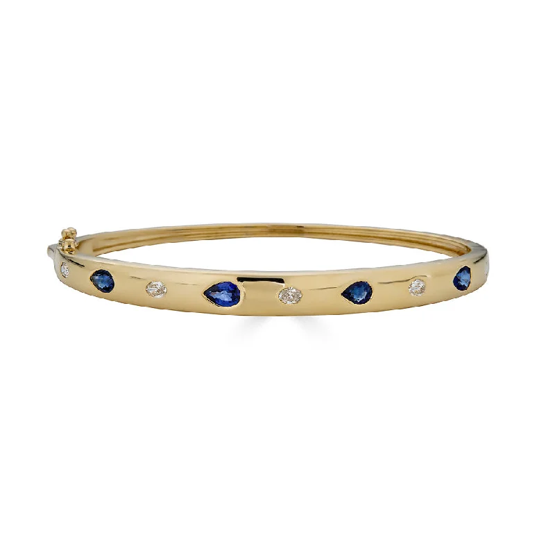 Luxury Jewelry Now At Special Promotional Rates Pear Shape Sapphires Bangle