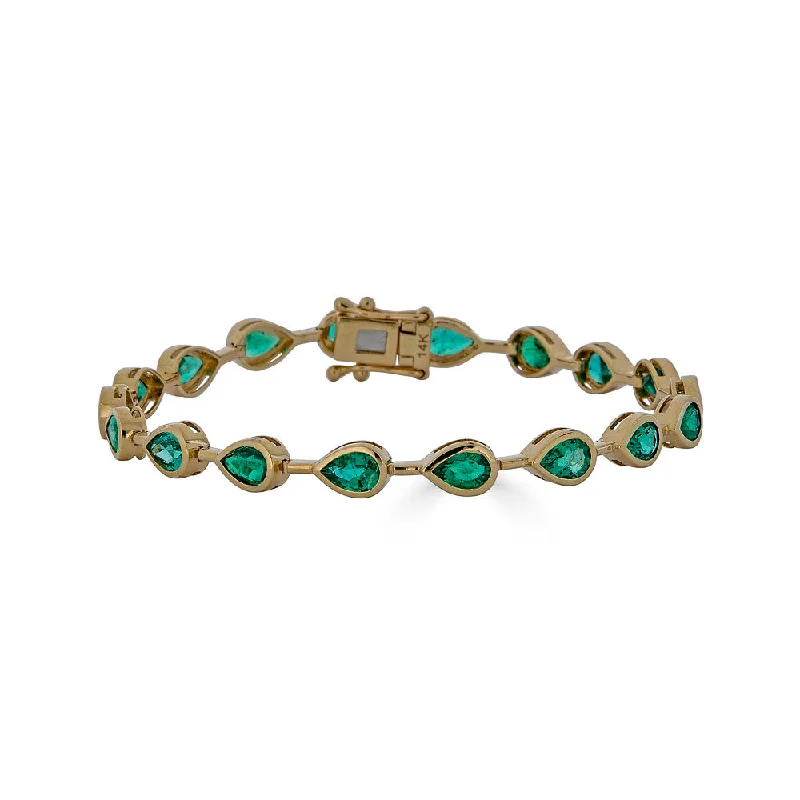 Premium Jewelry At Promotional Prices – Shine Today Pearl Emerald Tennis Bracelet