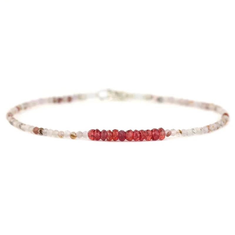 Affordable Glamour – Must-Have Jewelry At Special Rates Red Rutilated Quartz + Sapphire Bracelet Affordable Glamour – Must-Have Jewelry At Special Rates Red Rutilated Quartz + Sapphire Bracelet