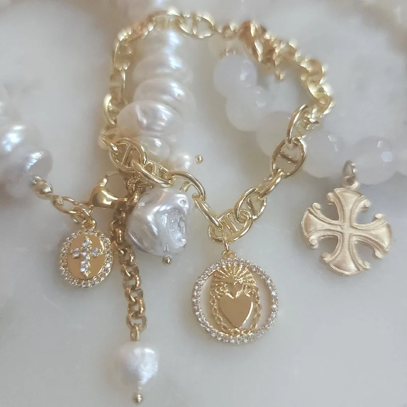 Versatile Layering Jewelry For Effortless Chic Sacred Heart chain bracelet