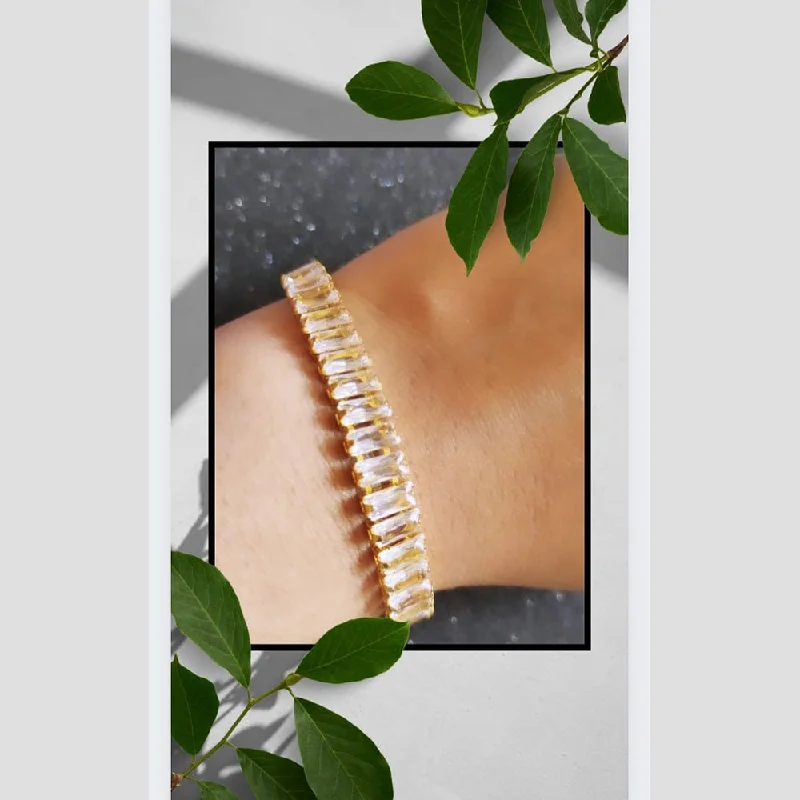 Fashion-Forward Jewelry At Exclusive Discounts Sanshray Gold Plated Crystal Stone Bracelet Fashion-Forward Jewelry At Exclusive Discounts Sanshray Gold Plated Crystal Stone Bracelet