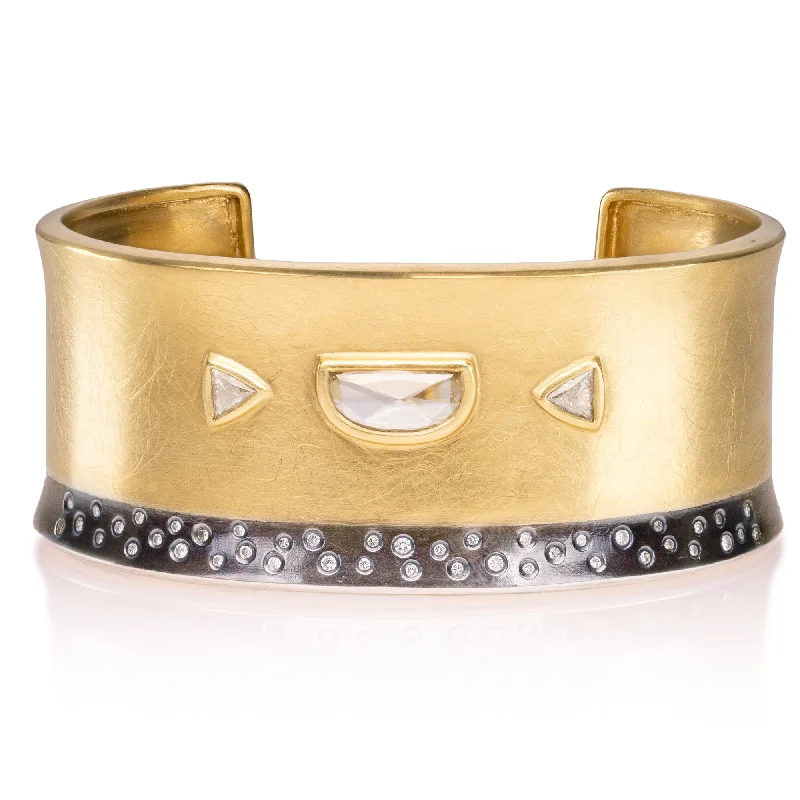 Personalized Jewelry Sale – Meaningful Gifts At Great Prices OOAK Signature Cuff #001 - 18ky Gold, Oxidized Silver + Diamonds Personalized Jewelry Sale – Meaningful Gifts At Great Prices OOAK Signature Cuff #001 - 18ky Gold, Oxidized Silver + Diamonds