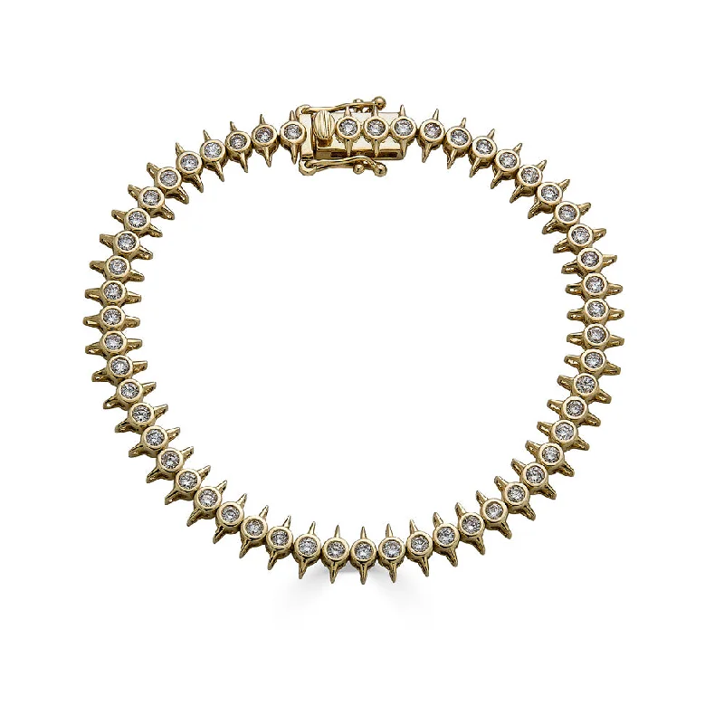 Limited-Time Jewelry Sale – Elegant Styles At Less Spiked Diamond Tennis Bracelet