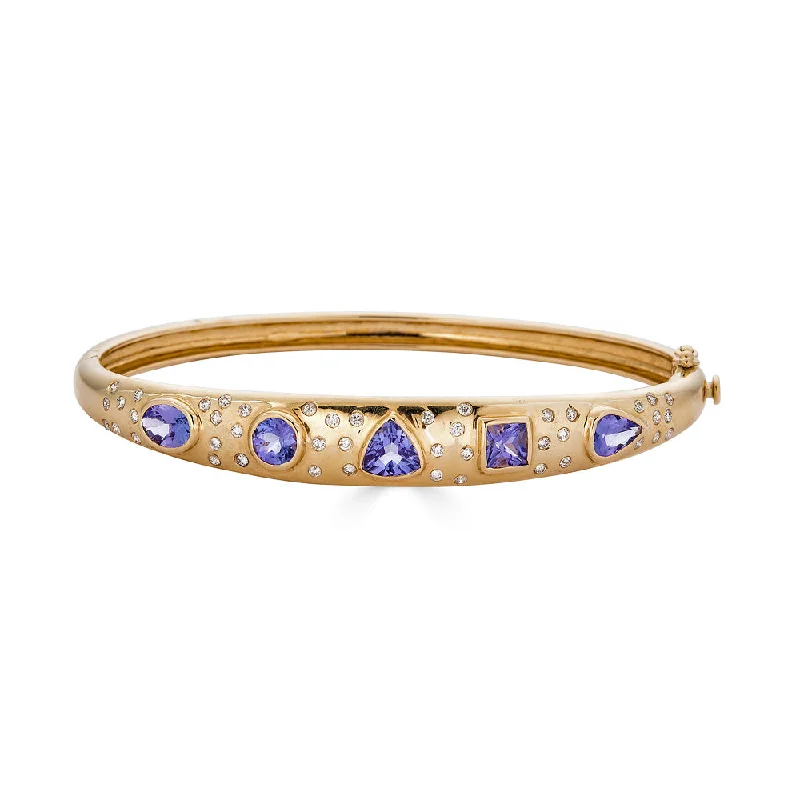 Bestselling Jewelry Now On Sale – Elevate Your Look Tanzanite Trillion Cut Bangle