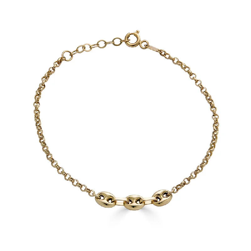 Delicate Crystal Jewelry For Sophisticated Charm Thin Curb Bracelet