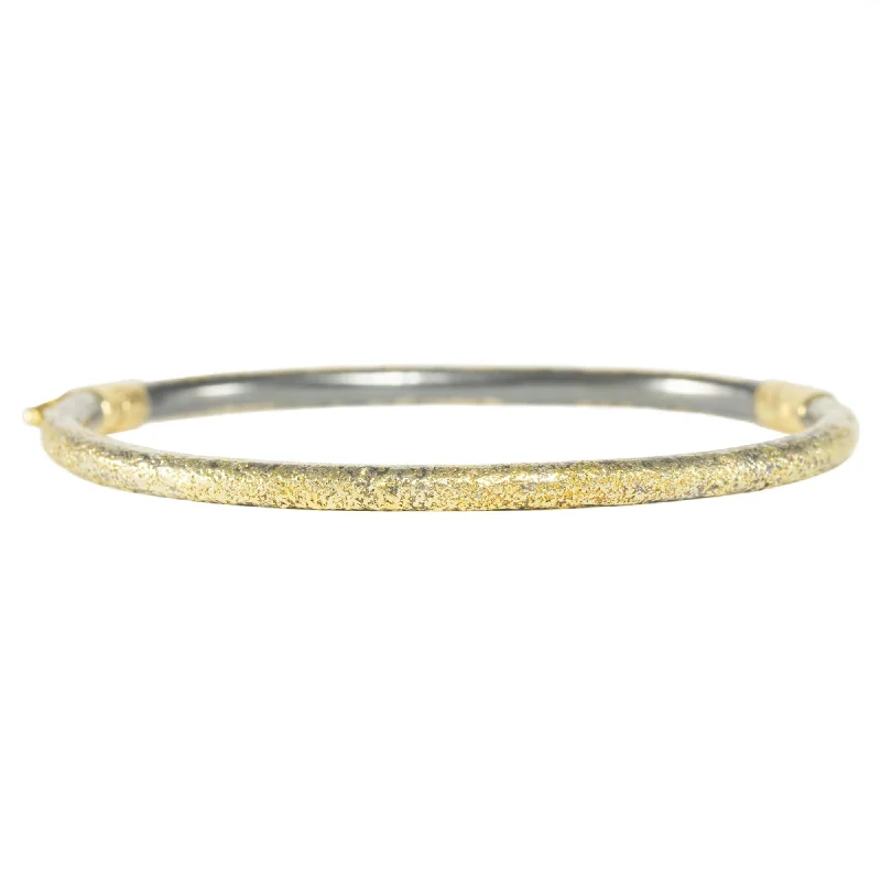 Luxury Jewelry At Budget-Friendly Prices – Grab Yours Now Timeless Hinged Bangle, All Dusted - 22ky, 18ky + Oxidized Silver Luxury Jewelry At Budget-Friendly Prices – Grab Yours Now Timeless Hinged Bangle, All Dusted - 22ky, 18ky + Oxidized Silver