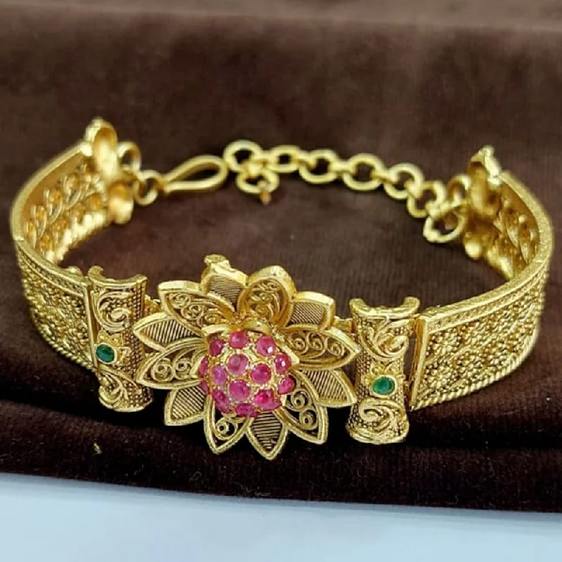Bestselling Jewelry At Special Promotional Rates Tip Top Jew Ahmedabad Copper Micro Plated Rubby & Green Stone Bracelet Bestselling Jewelry At Special Promotional Rates Tip Top Jew Ahmedabad Copper Micro Plated Rubby & Green Stone Bracelet