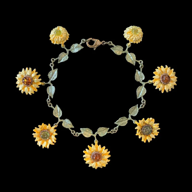 High-End Sparkle, Low-End Prices – Shop Now Van Gogh Sunflower Bracelet