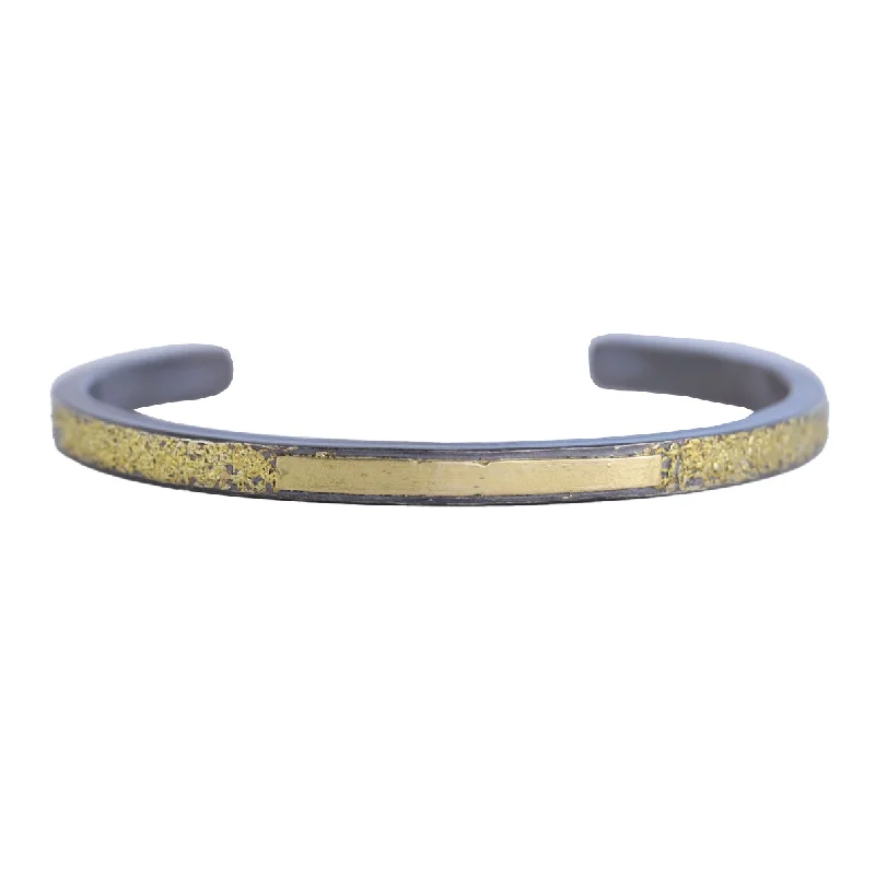 Don't Miss Out On Jaw-Dropping Jewelry Discounts Warrior Skinny Cuff - 22k/18k Gold + Oxidized Silver Don't Miss Out On Jaw-Dropping Jewelry Discounts Warrior Skinny Cuff - 22k/18k Gold + Oxidized Silver