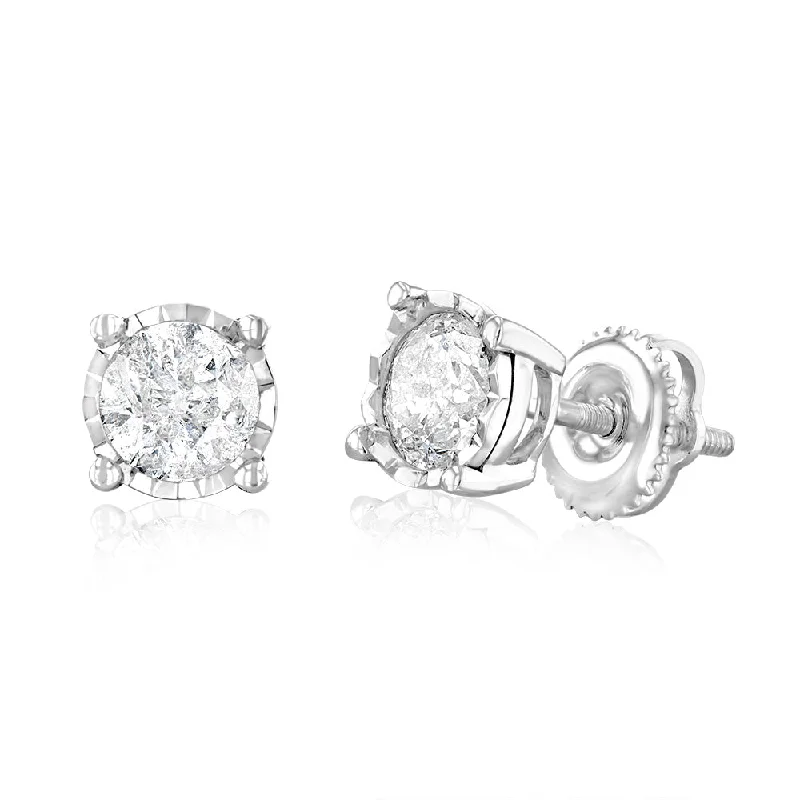 Affordable Glamour – Premium Jewelry At Special Prices 10ct White Gold 0.95 Carat Diamond Solitaire Stud Earrings Affordable Glamour – Premium Jewelry At Special Prices 10ct White Gold 0.95 Carat Diamond Solitaire Stud Earrings