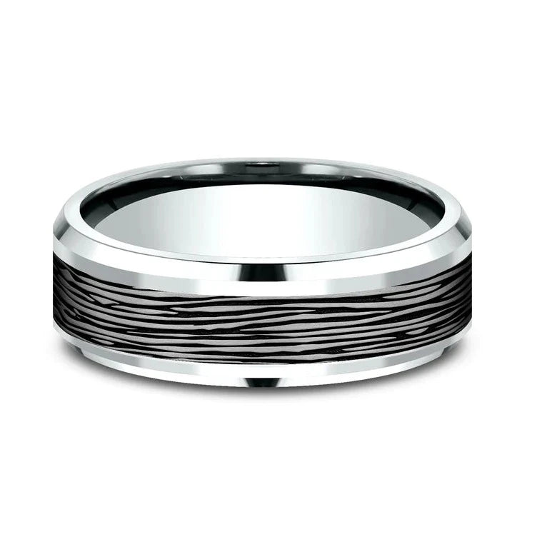 The Ultimate Jewelry Sale – Shop Premium Styles Luxe Ridged Tantalum and Gold Mens Band The Ultimate Jewelry Sale – Shop Premium Styles Luxe Ridged Tantalum and Gold Mens Band