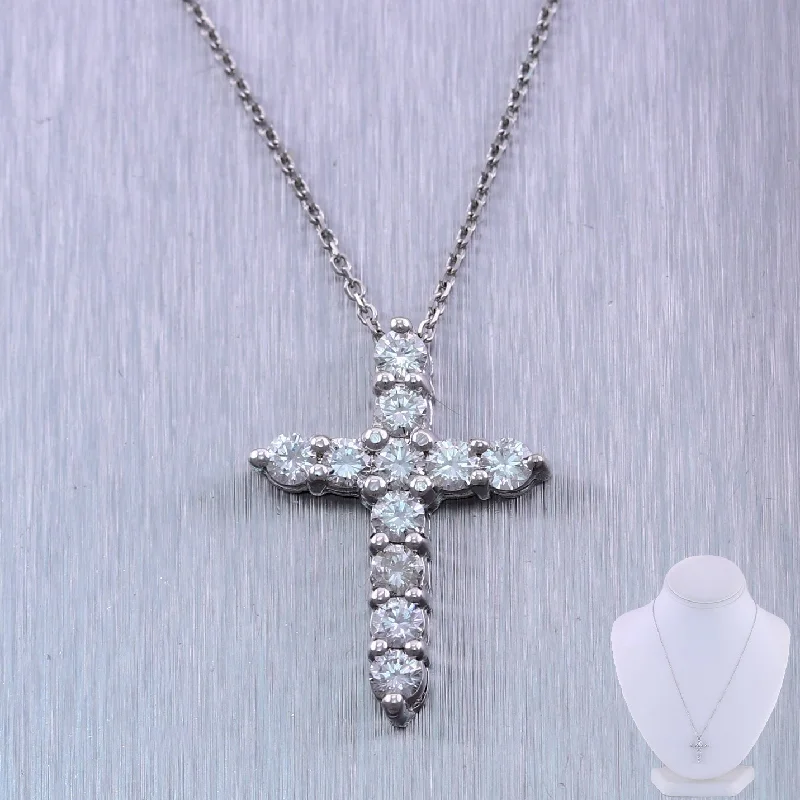 Best-Selling Jewelry Now Available At Special Deals 14k White Gold 1.01ctw Diamond Cross 20" Necklace Best-Selling Jewelry Now Available At Special Deals 14k White Gold 1.01ctw Diamond Cross 20" Necklace