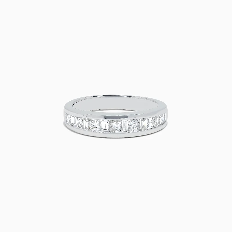 Elegant Jewelry Pieces At Unbelievable Prices 14K White Gold Channel Set Diamond Band, 1.00 TCW Elegant Jewelry Pieces At Unbelievable Prices 14K White Gold Channel Set Diamond Band, 1.00 TCW