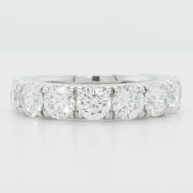 Affordable Gold-Plated Jewelry For Modern Fashion 14k White Gold Diamond 8 Stone Wedding Band 3.12ctw H SI1 Ring Size 6.75 THE LEO Affordable Gold-Plated Jewelry For Modern Fashion 14k White Gold Diamond 8 Stone Wedding Band 3.12ctw H SI1 Ring Size 6.75 THE LEO