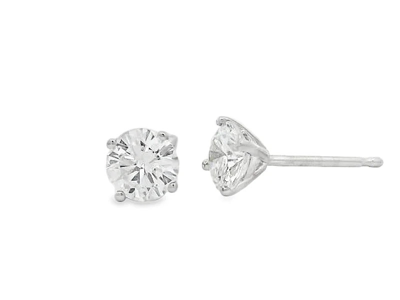 Final Call – Shop Exquisite Jewelry Before It's Gone 14K White Gold Diamond Stud Earrings - .80ctw Final Call – Shop Exquisite Jewelry Before It's Gone 14K White Gold Diamond Stud Earrings - .80ctw