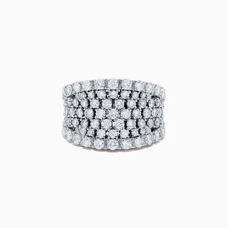 Personalized Jewelry Sale – Unique Gifts At Low Prices 14K White Gold Diamond Wide Band Ring, 3.00 TCW