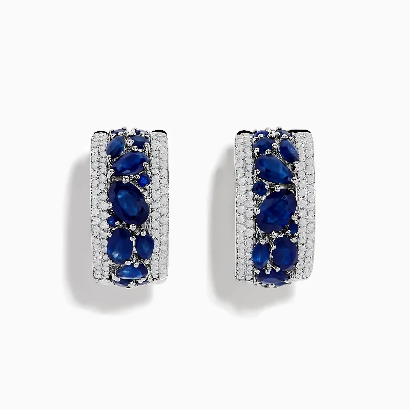 Unmissable Jewelry Discounts – Elevate Your Look For Less 14K White Gold Sapphire and Diamond Huggie Earrings Unmissable Jewelry Discounts – Elevate Your Look For Less 14K White Gold Sapphire and Diamond Huggie Earrings