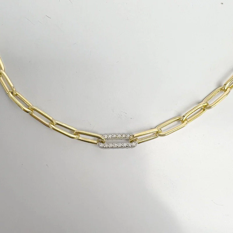 Must-Have Jewelry At Unbelievable Discounts 14k Yellow Gold 0.60ctw Diamond Paperclip Link 5.00mm Chain Necklace 17" 15.1g Must-Have Jewelry At Unbelievable Discounts 14k Yellow Gold 0.60ctw Diamond Paperclip Link 5.00mm Chain Necklace 17" 15.1g