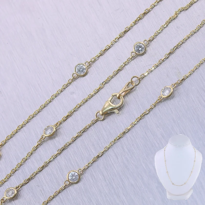 Special Offers On Handcrafted And Designer Jewelry 14k Yellow Gold 1.45ctw Diamonds By The Yard 18" Necklace Special Offers On Handcrafted And Designer Jewelry 14k Yellow Gold 1.45ctw Diamonds By The Yard 18" Necklace