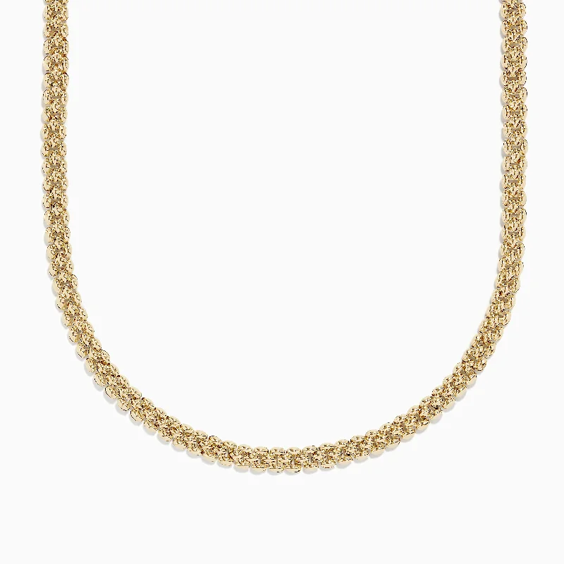 Clearance Sale On High-End Jewelry Collections 14K Yellow Gold 18" Oval Beads Necklace Clearance Sale On High-End Jewelry Collections 14K Yellow Gold 18" Oval Beads Necklace