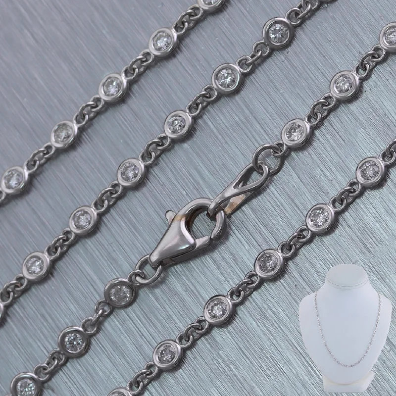 Limited-Time Offer On Premium Jewelry Collections 18k White Gold 2.01ctw Diamonds By The Yard 18" Necklace Limited-Time Offer On Premium Jewelry Collections 18k White Gold 2.01ctw Diamonds By The Yard 18" Necklace