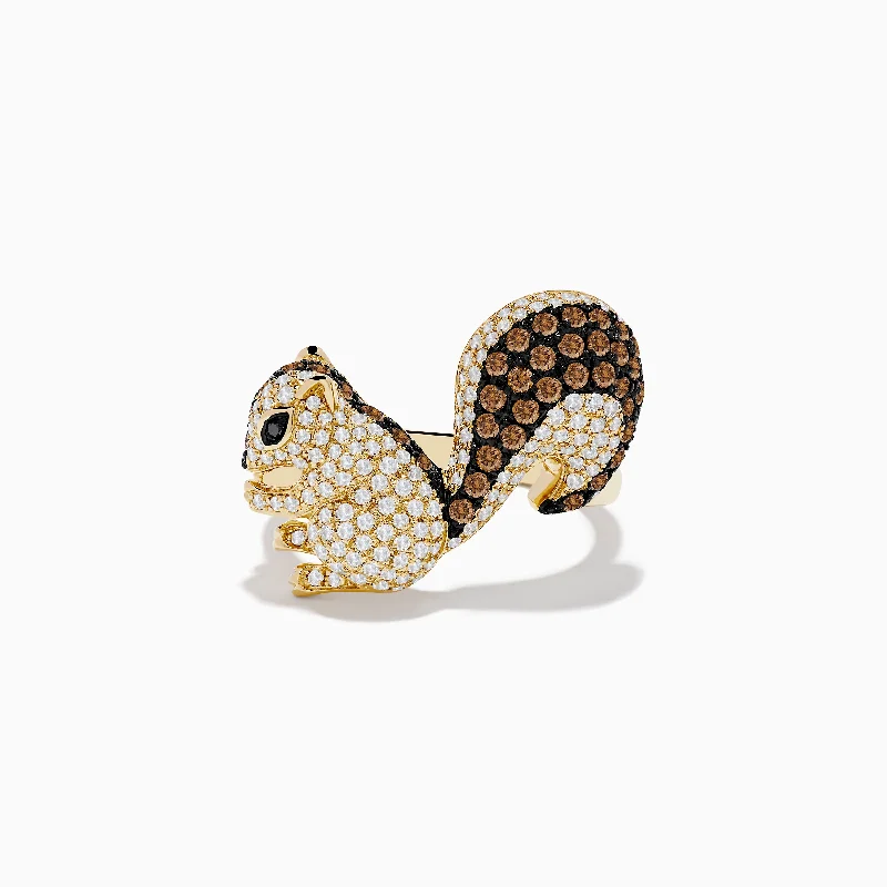 Trending Jewelry Styles Now At Limited-Time Discounts 14K Yellow Gold Black, Espresso and White Diamond Squirrel Ring Trending Jewelry Styles Now At Limited-Time Discounts 14K Yellow Gold Black, Espresso and White Diamond Squirrel Ring