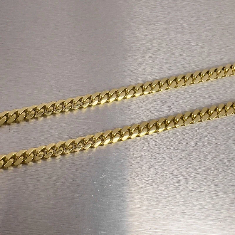 Grab Your Favorite Jewelry At The Lowest Prices 14k Yellow Gold Cuban Curb Link 5.00mm Chain Necklace 26" 52.4g Grab Your Favorite Jewelry At The Lowest Prices 14k Yellow Gold Cuban Curb Link 5.00mm Chain Necklace 26" 52.4g