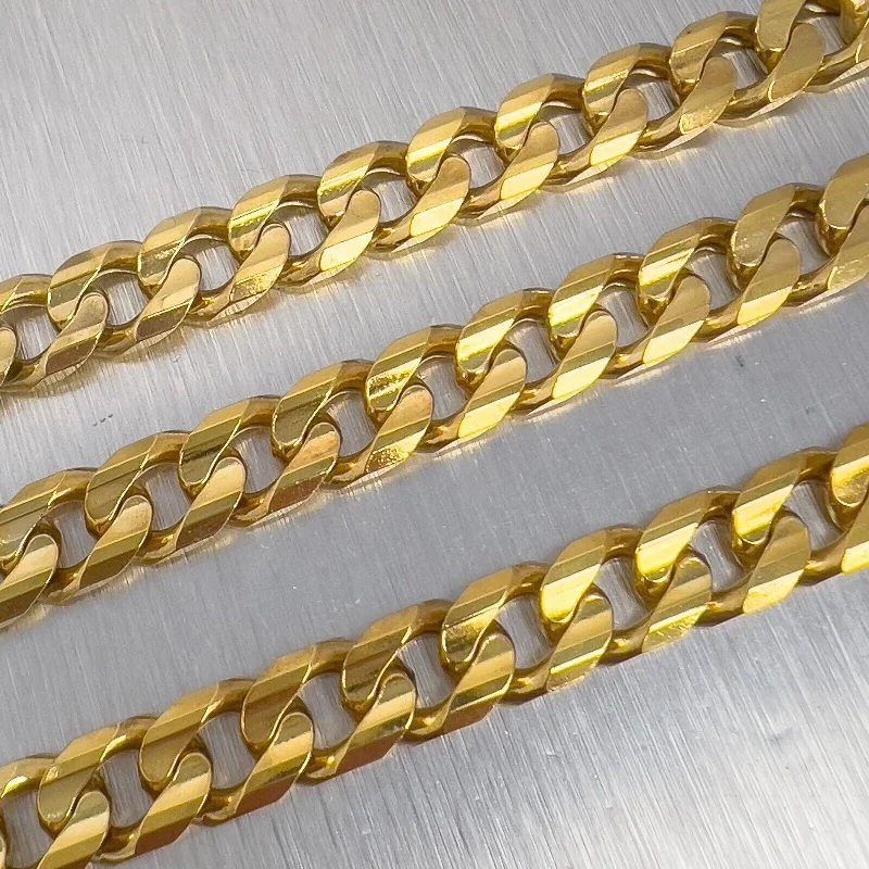 Flash Sale On Stunning Jewelry – Don't Miss Out 14k Yellow Gold Cuban Curb Link 8.50mm Chain Necklace 26.5" 104.8g HEAVY ITALY Flash Sale On Stunning Jewelry – Don't Miss Out 14k Yellow Gold Cuban Curb Link 8.50mm Chain Necklace 26.5" 104.8g HEAVY ITALY