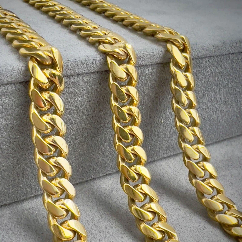 Dainty Floral Jewelry For Feminine Elegance 14k Yellow Gold Miami Cuban Link 8.00mm Chain Necklace 22.5" 98.3g HEAVY Dainty Floral Jewelry For Feminine Elegance 14k Yellow Gold Miami Cuban Link 8.00mm Chain Necklace 22.5" 98.3g HEAVY
