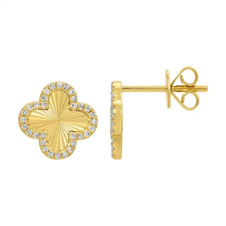 Luxury Jewelry At Budget-Friendly Prices – Grab Yours Now 14K Yellow Gold Quatrefoil Stud Earrings Luxury Jewelry At Budget-Friendly Prices – Grab Yours Now 14K Yellow Gold Quatrefoil Stud Earrings