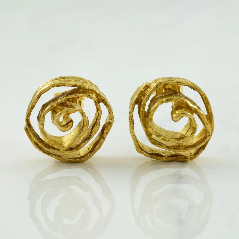 Exclusive Gemstone Jewelry At Special Prices 14k Yellow Gold Spiral Stud Earrings | Exclusive Gemstone Jewelry At Special Prices 14k Yellow Gold Spiral Stud Earrings |