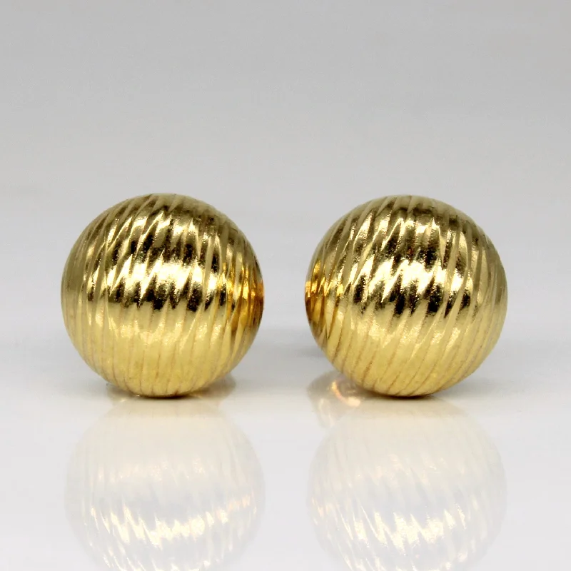 Jewelry Clearance Event – Stock Up Before It's Over 18k Yellow Gold Sphere Stud Earrings Jewelry Clearance Event – Stock Up Before It's Over 18k Yellow Gold Sphere Stud Earrings