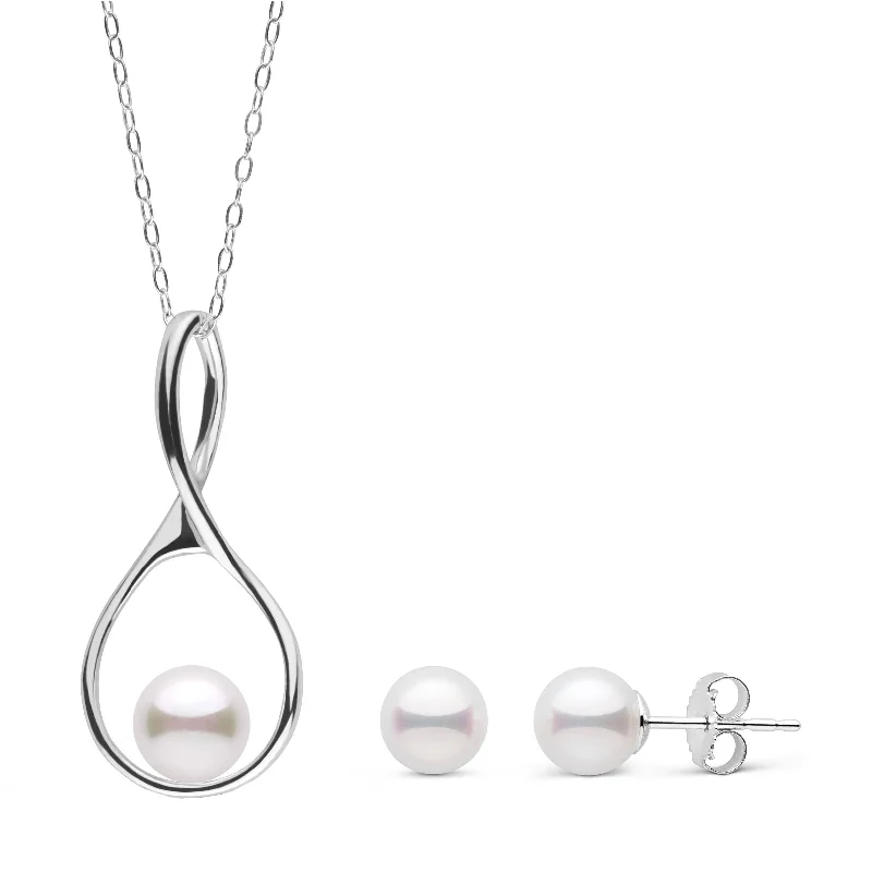 Make Your Outfit Shine With Discounted Jewelry 7.0-7.5 mm Akoya Pearl Wishbone Collection Pendant and Stud Earrings Set Make Your Outfit Shine With Discounted Jewelry 7.0-7.5 mm Akoya Pearl Wishbone Collection Pendant and Stud Earrings Set