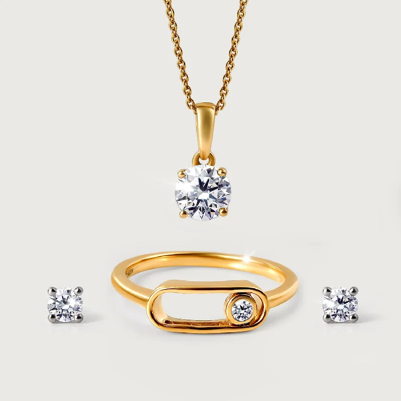 Fine Jewelry, Limited-Time Offers Available 9K Gold Lab Grown Diamond Classic Stud Earrings + Lab Grown Diamond Pendant in 9K Gold + Elysian Dancing Lab Grown Ring Fine Jewelry, Limited-Time Offers Available 9K Gold Lab Grown Diamond Classic Stud Earrings + Lab Grown Diamond Pendant in 9K Gold + Elysian Dancing Lab Grown Ring