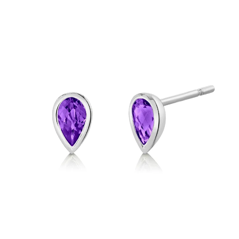 Final Call – Shop Exquisite Jewelry Before It's Gone Pear-Cut Amethyst Studs