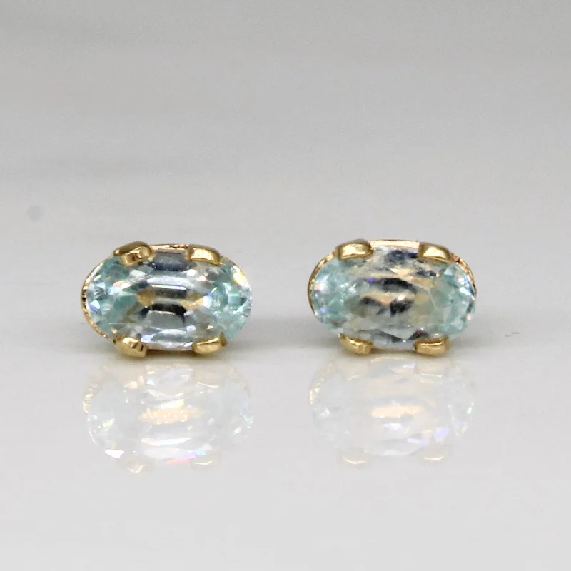 Limited-Stock Jewelry Sale – Shop Before It's Gone Blue Topaz Stud Earrings | 0.50ctw | Limited-Stock Jewelry Sale – Shop Before It's Gone Blue Topaz Stud Earrings | 0.50ctw |